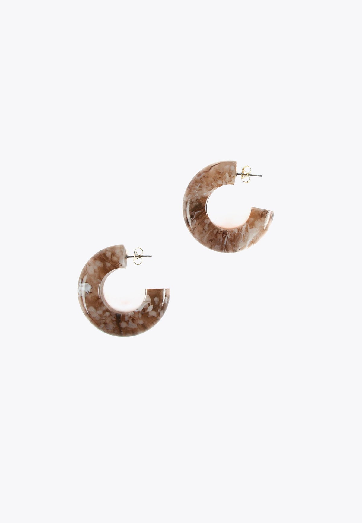 LS2403020-Brown-Hoop earrings