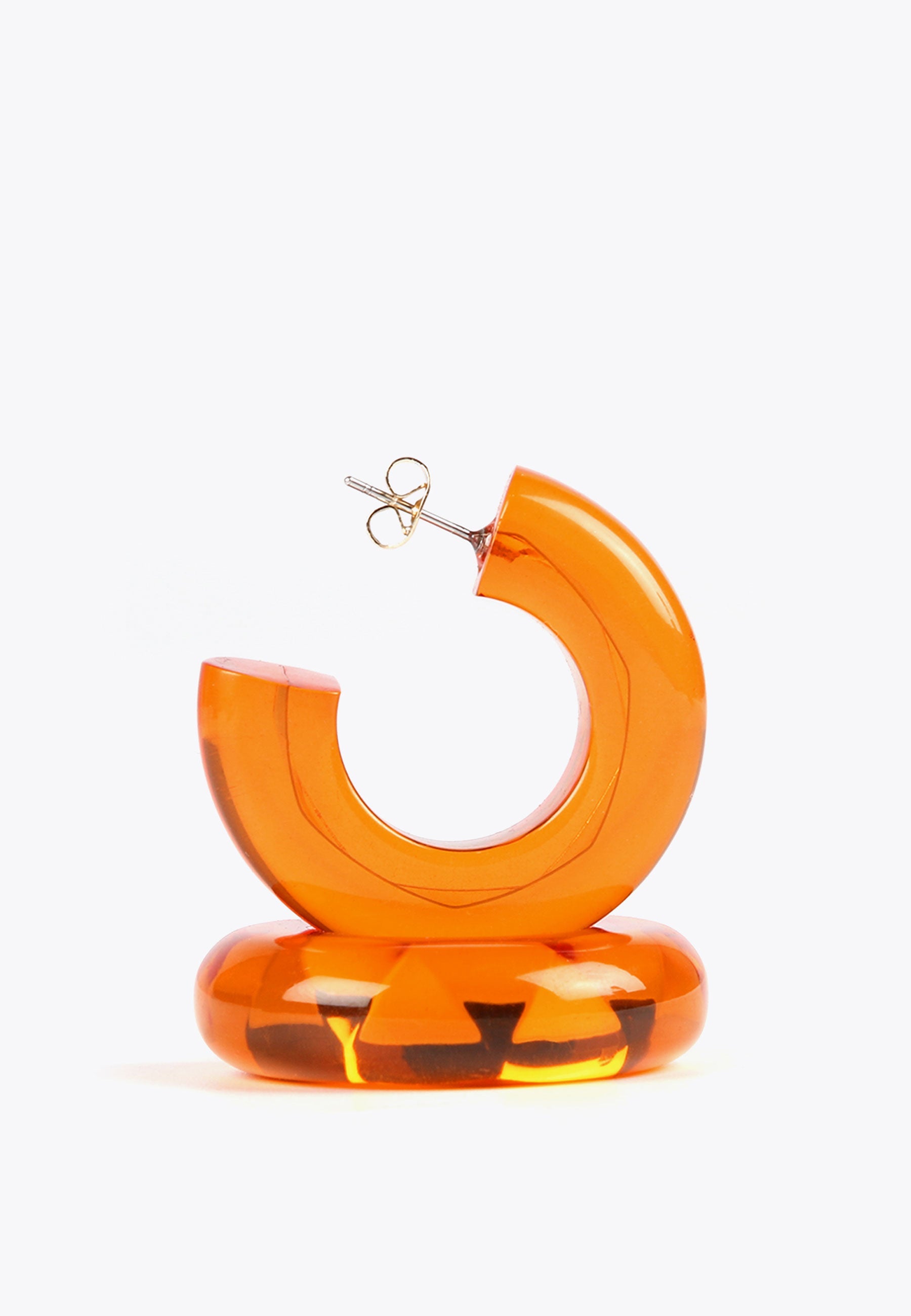 LS2403026-Orange-Thick hoop earrings