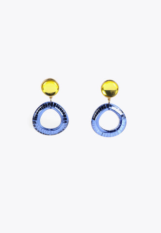 LS2403027-Electric-Blue-Colourful two-piece earrings