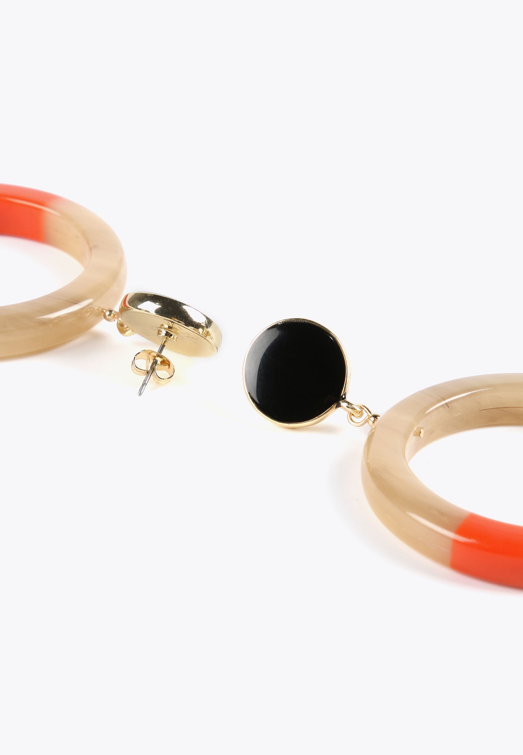 LS2403034-Brown-Red-Two-tone hoop earrings