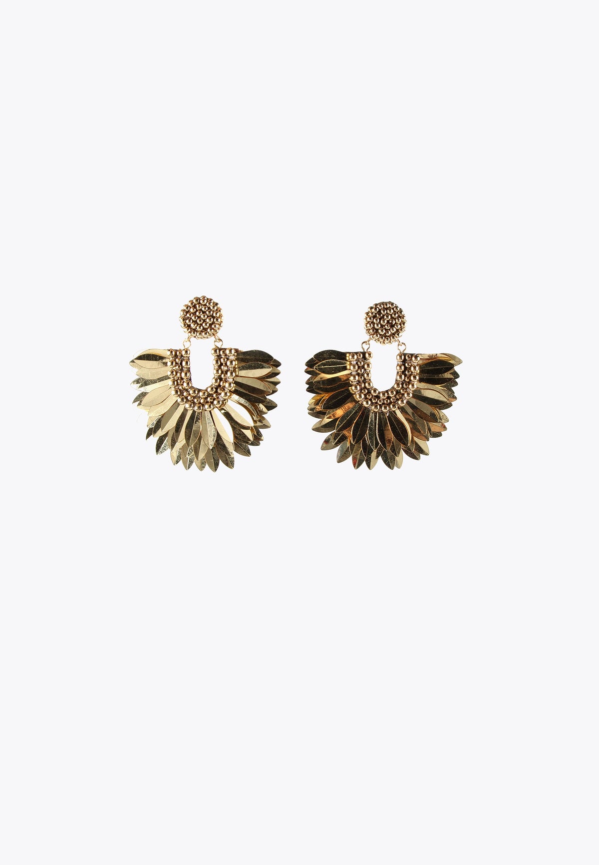 LS2403035-Gold-Fan earrings