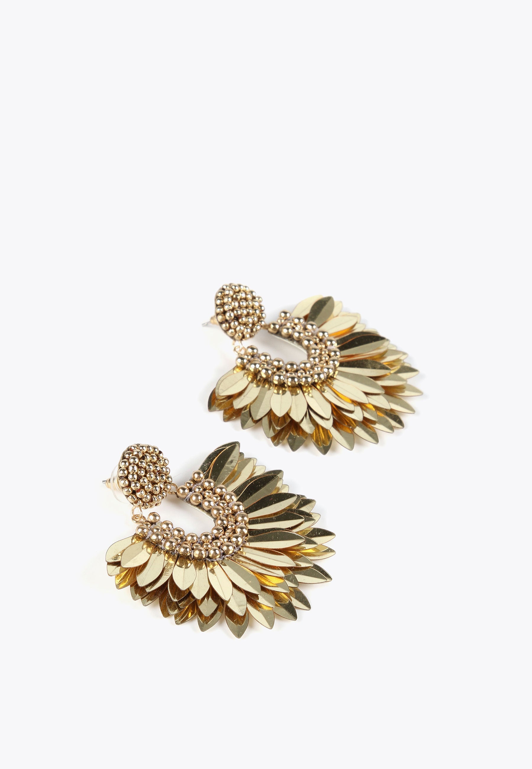 LS2403035-Gold-Fan earrings