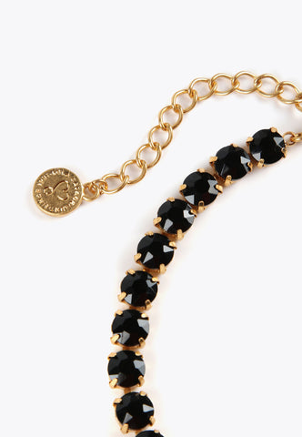 LS2403037-Black-Choker necklace with crystals