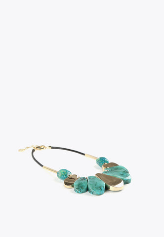 LS2403057-Turquoise-Necklace with turquoise pendant