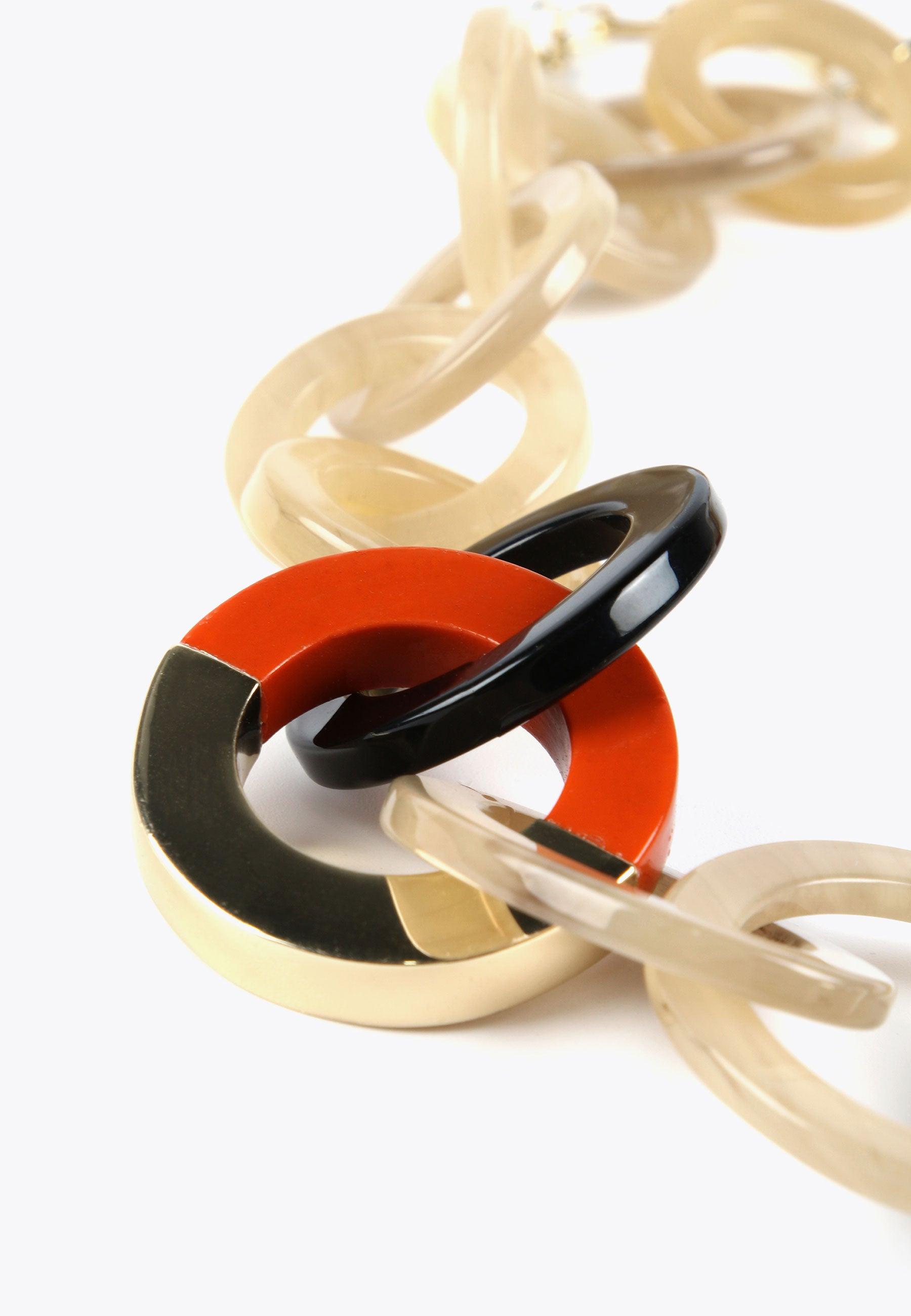 LS2403070-Brown-Red-Two-tone hoop necklace