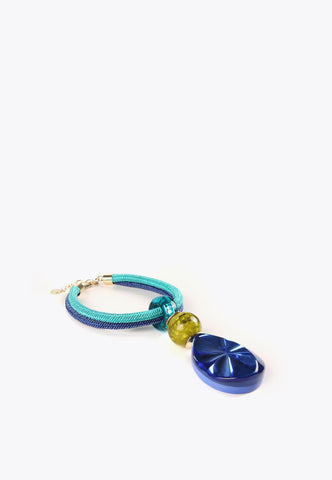 LS2403071-Electric-Blue-Necklace with maxi pendant