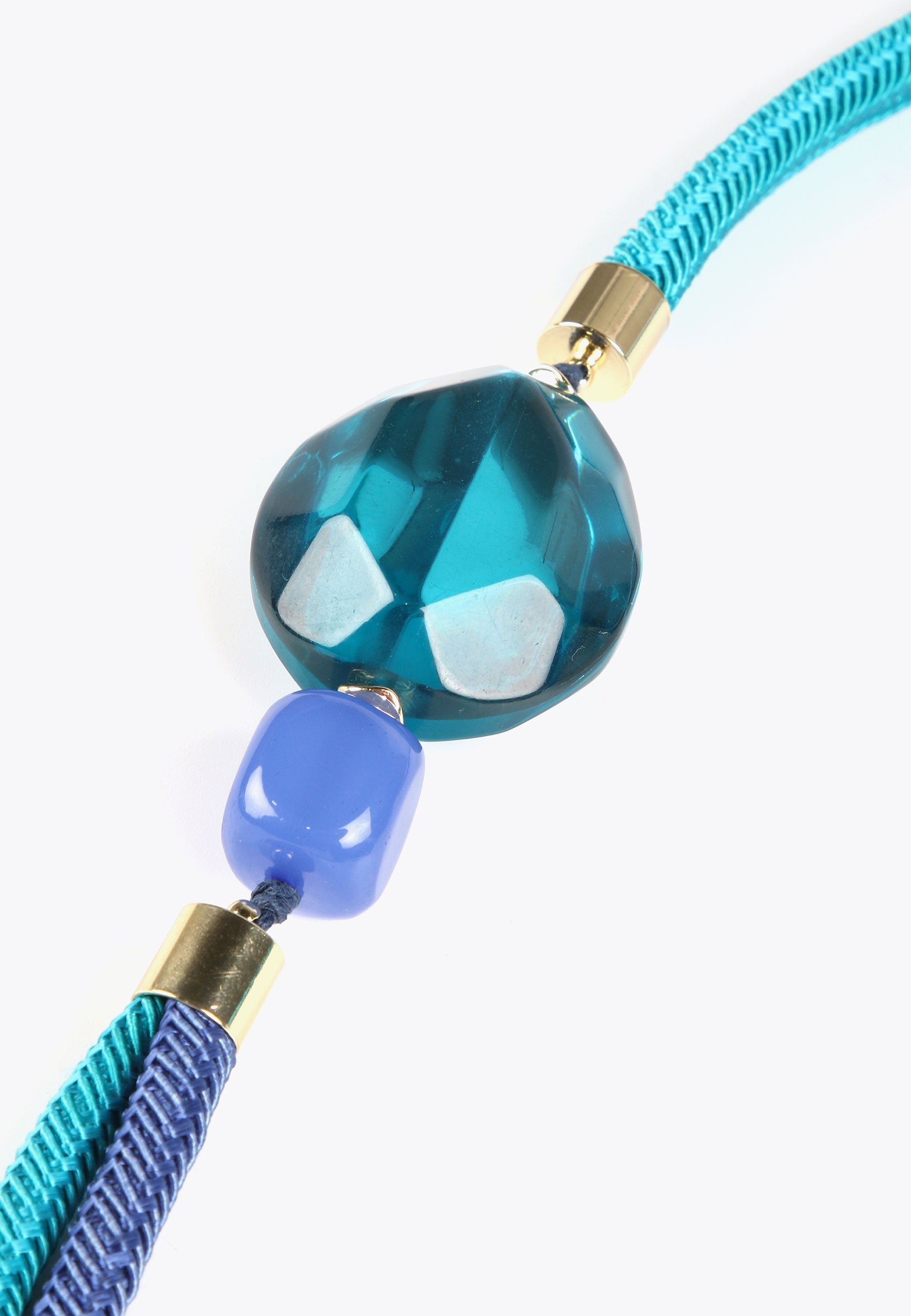 LS2403075-Electric-Blue-Cord necklace in blue tones