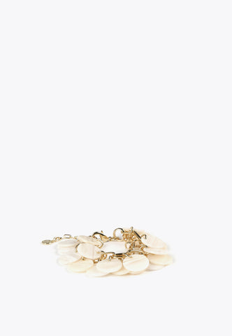 LS2403092-Ecru-Golden and pearly bracelet