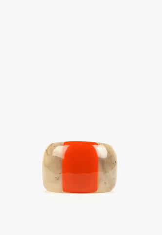 LS2403096-Brown-Red-Two-tone rigid bracelet