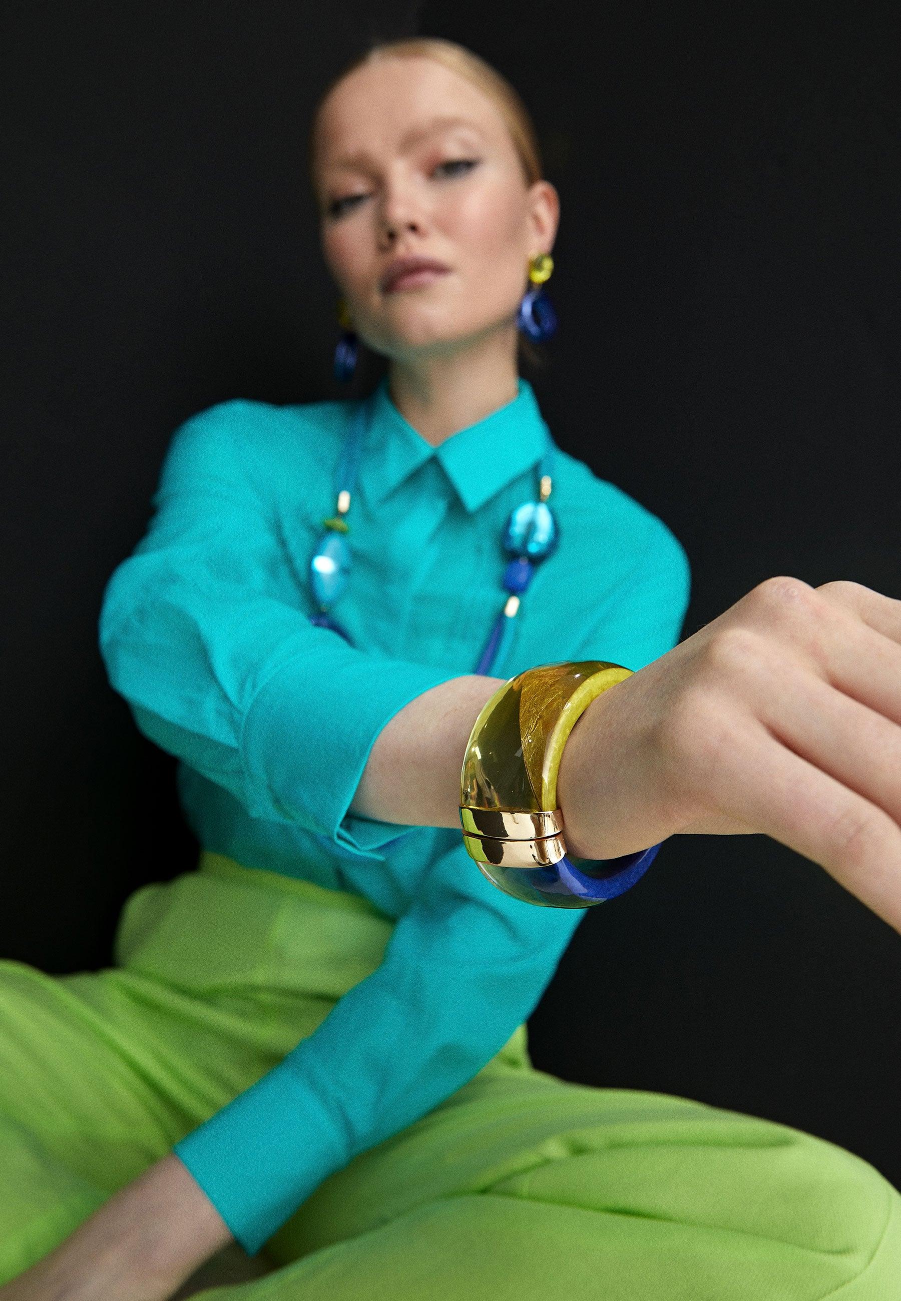 LS2403097-Lime-Colourful rigid bracelet