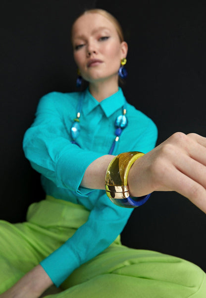 LS2403097-Lime-Colourful rigid bracelet