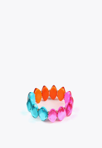 LS2403098-Fuchsia-Colourful elastic bracelet