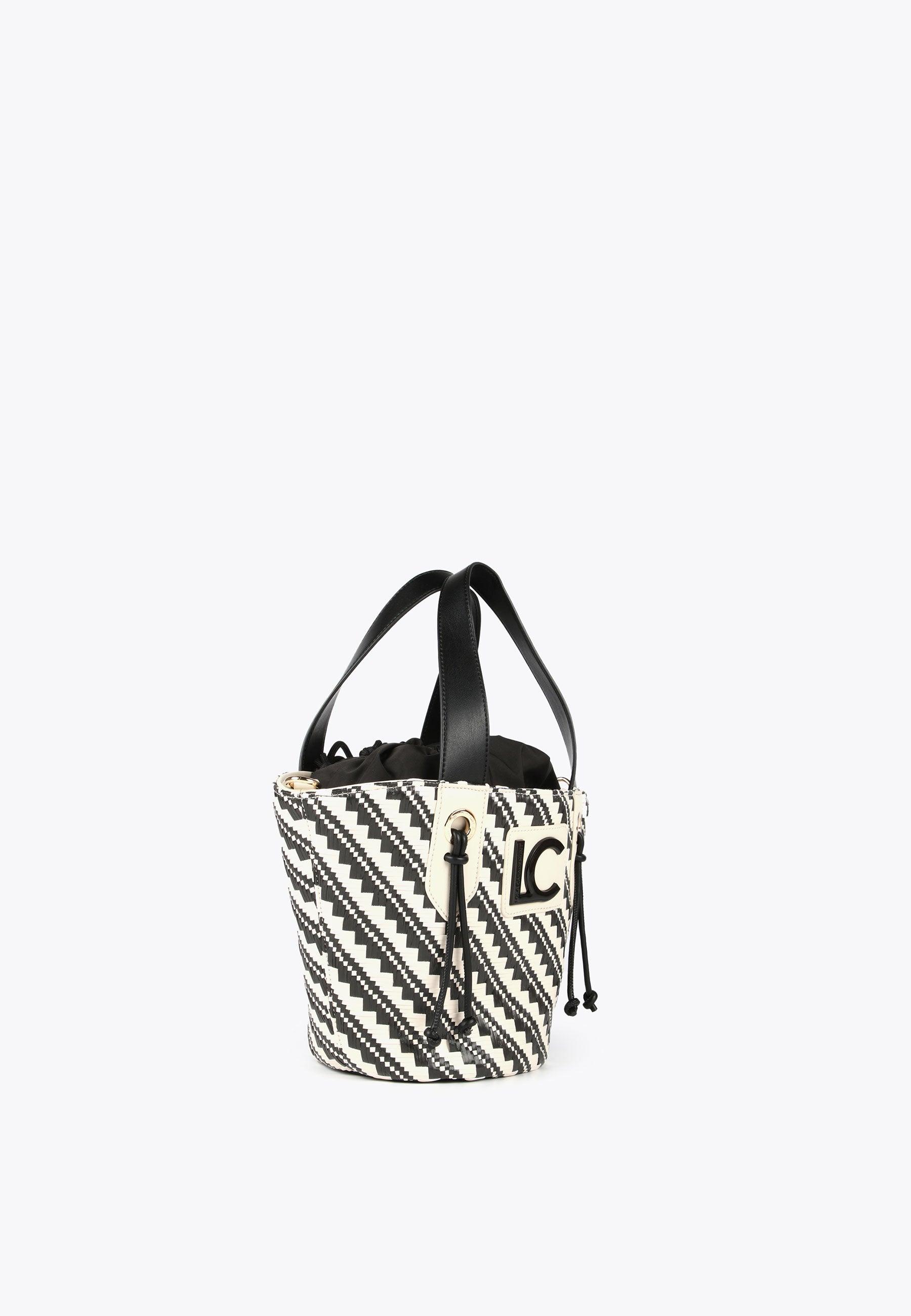 LS2404004-Black-Ecru-Two-tone basket-style crossbody bag