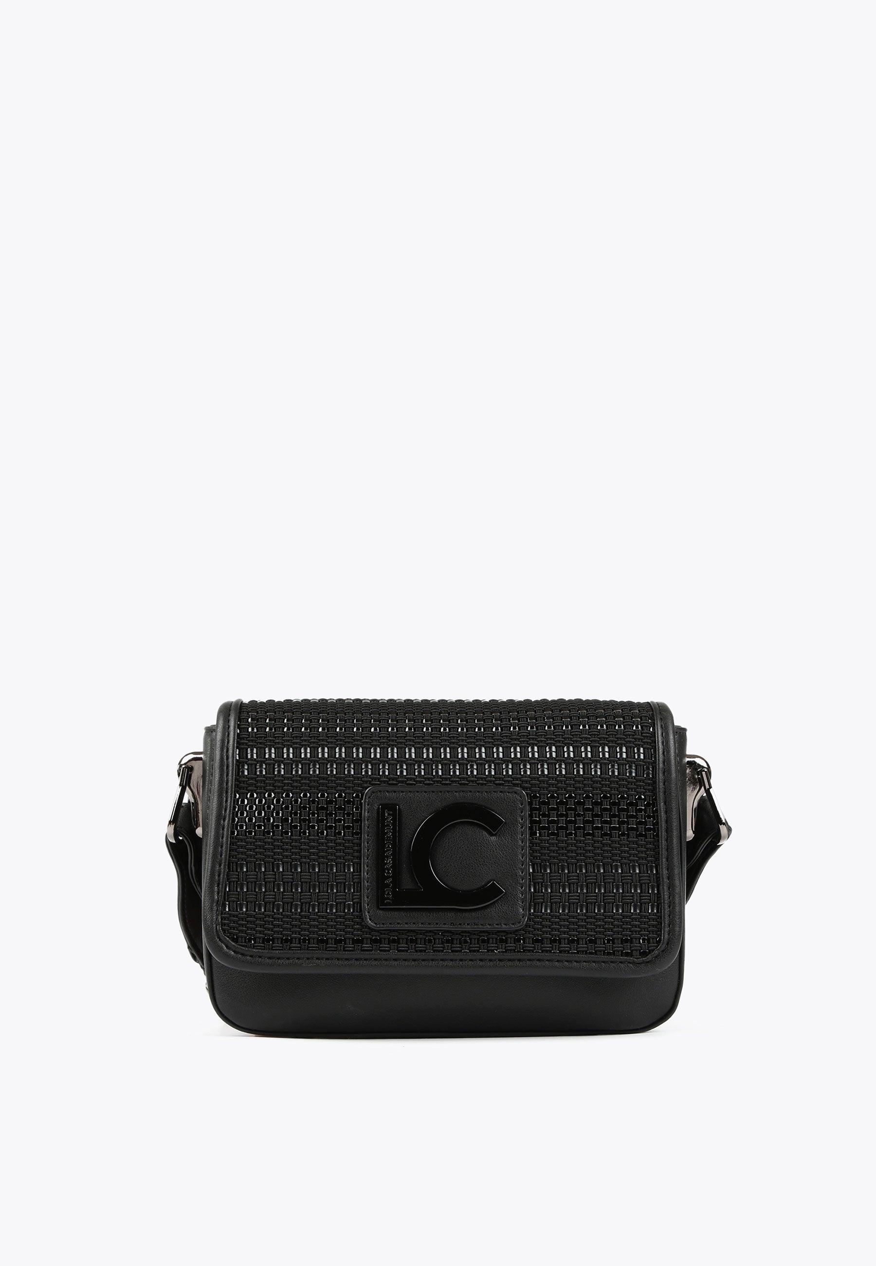 LS2404005-Black-Woven crossbody bag