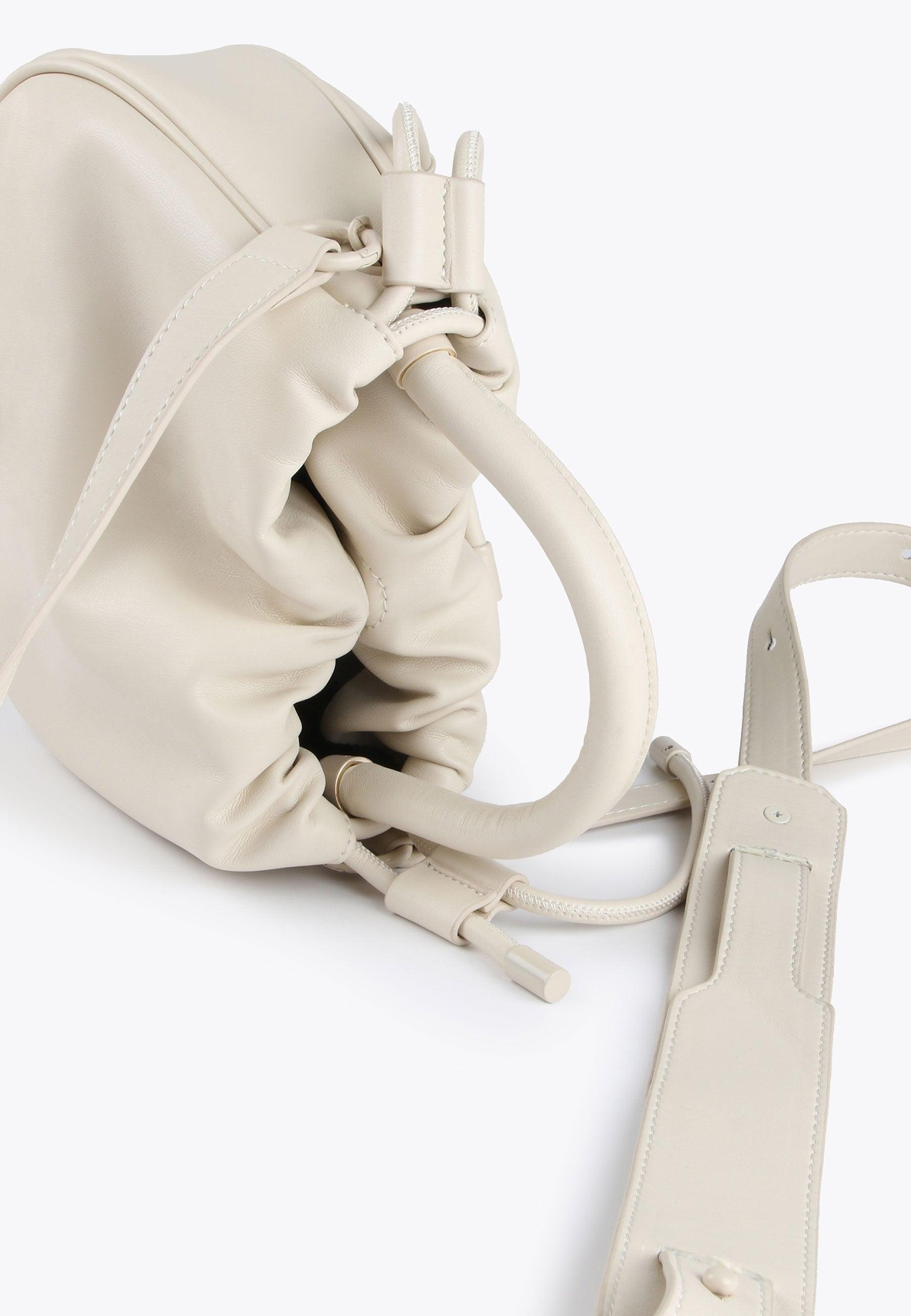 LS2404007-Ecru-Crossbody bag with raised logo