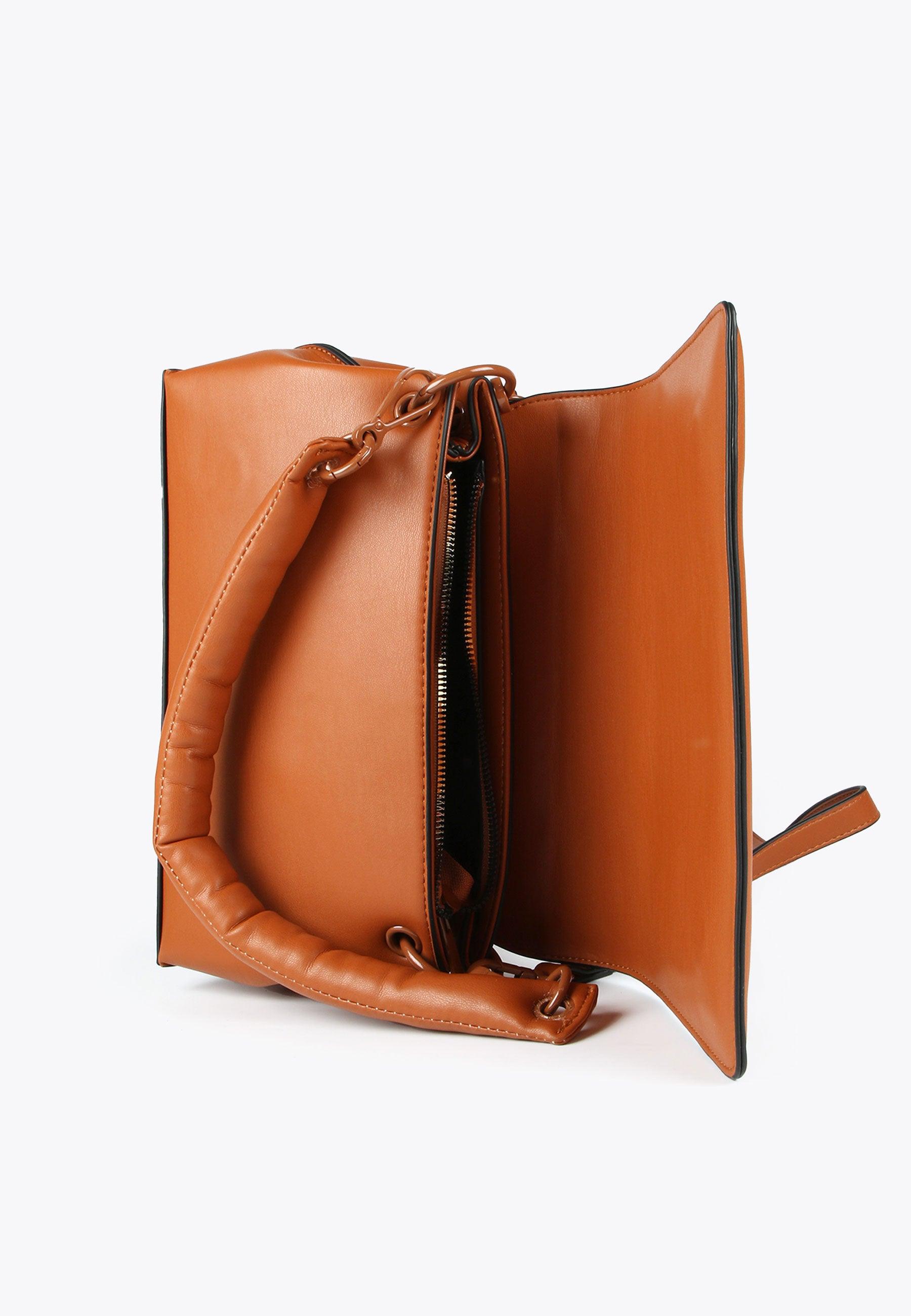 LS2404011-Camel-Padded crossbody bag