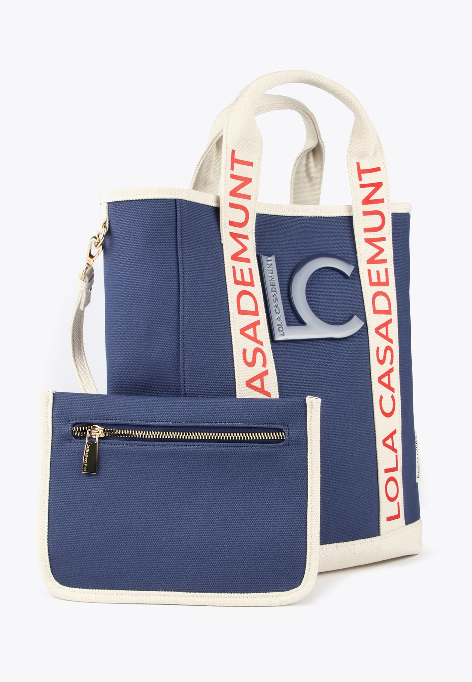 LS2404045-Blue-Ecru-Logo tote bag