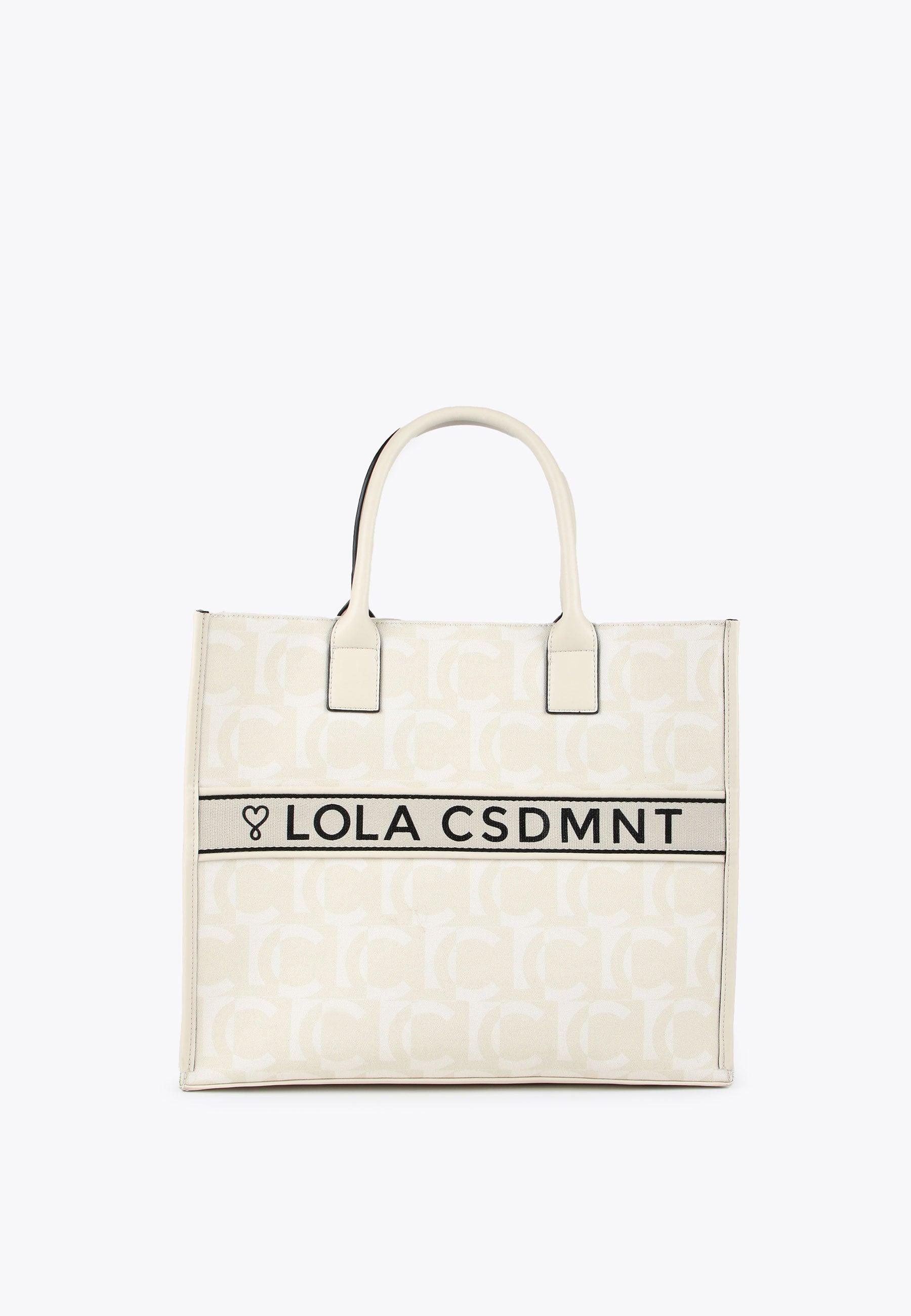 LS2404062-Ecru-Monogram tote bag