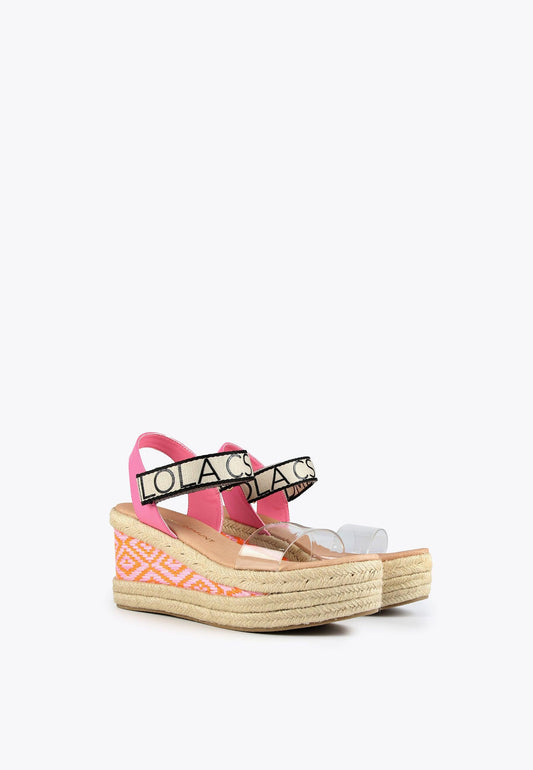 LS2405020-Pink-Ecru-Wedge sandals