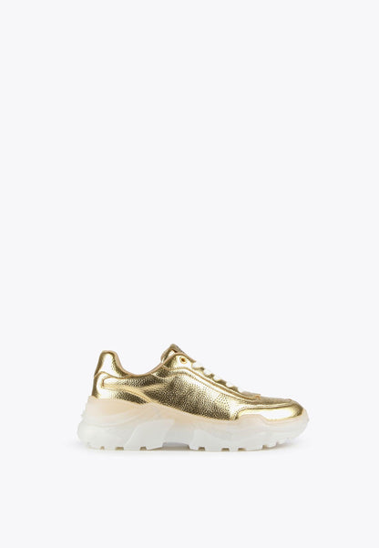 LS2405027-Gold-Metallic sneakers