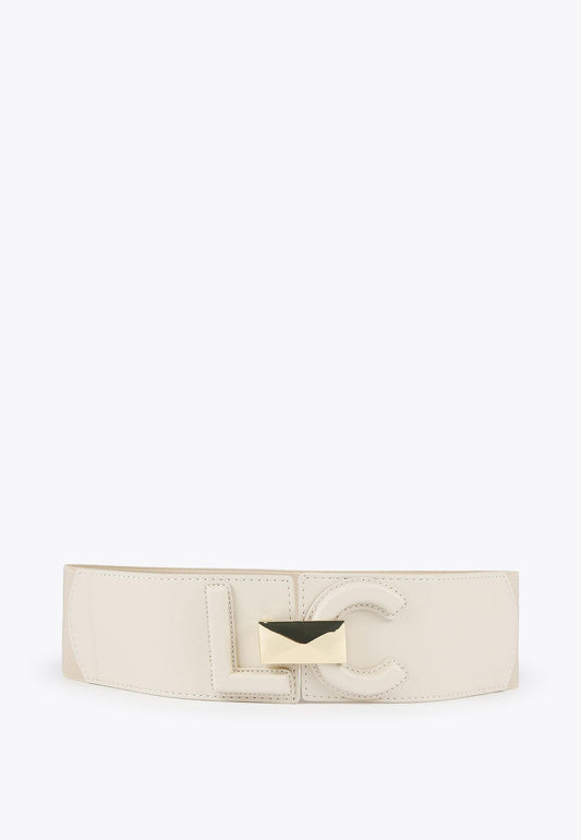 LS2406001-Ecru-LC buckle belt