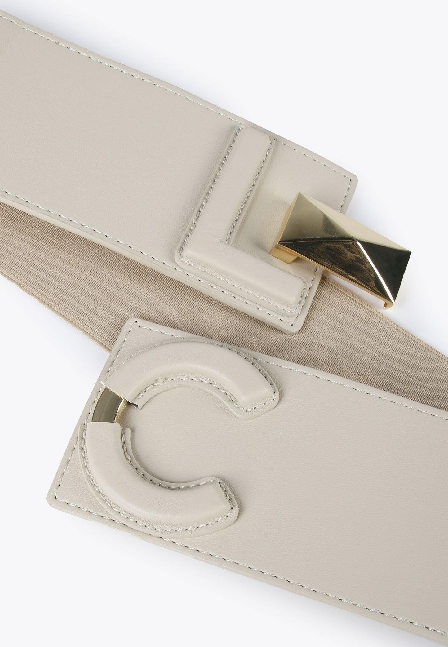 LS2406001-Ecru-LC buckle belt