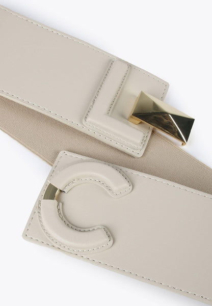 LS2406001-Ecru-LC buckle belt