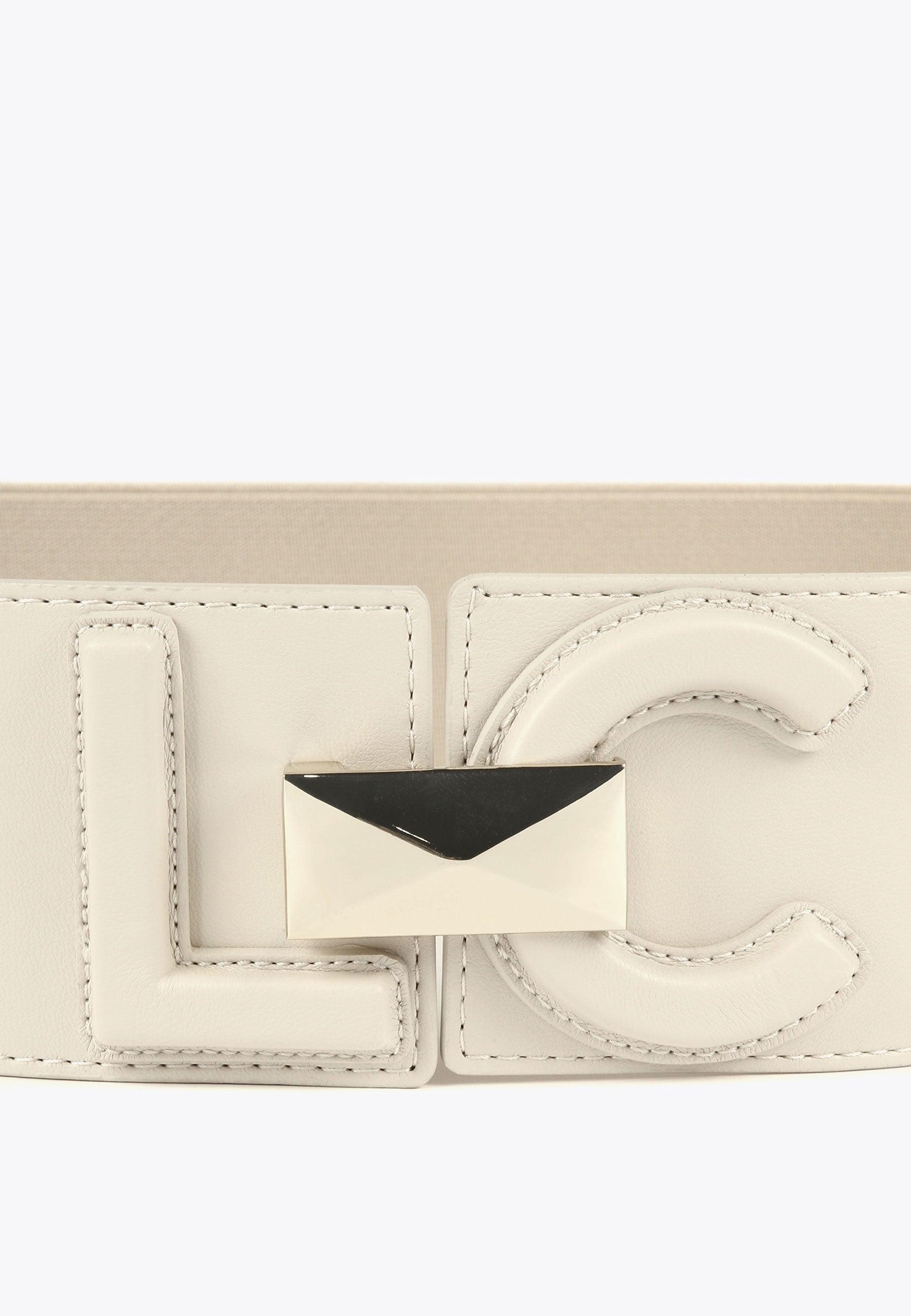 LS2406001-Ecru-LC buckle belt
