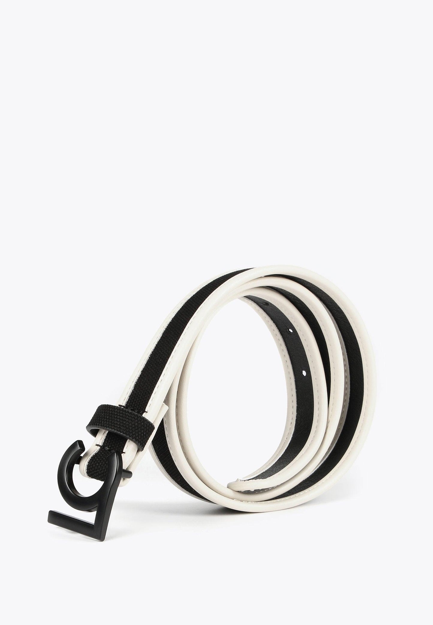 LS2406003-Black-Wide belt in contrast materials