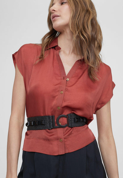 LS2406007-Black-Raffia-effect belt