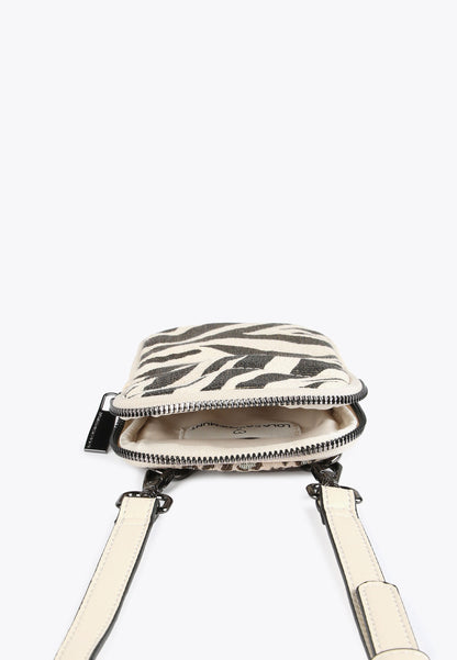 LS2412005-Ecru-Brown-Animal print mobile phone bag