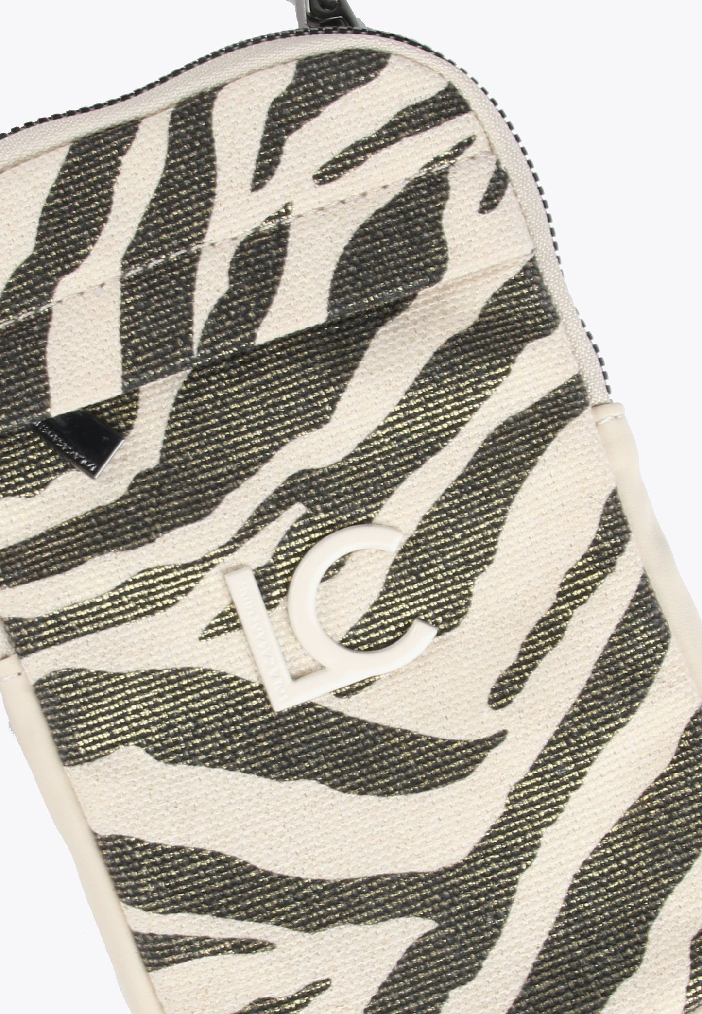 LS2412005-Ecru-Brown-Animal print mobile phone bag