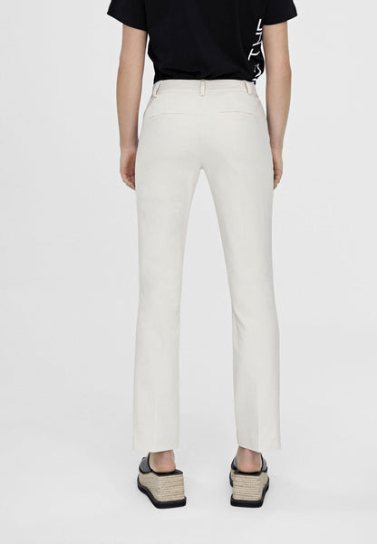 LS2414018-Ecru-Black-Straight cut trousers with side band