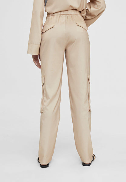 LS2414023-Beige-Trousers with cargo pockets