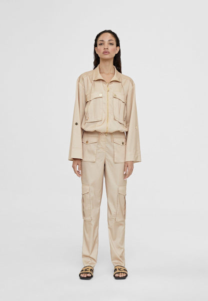 LS2414023-Beige-Trousers with cargo pockets