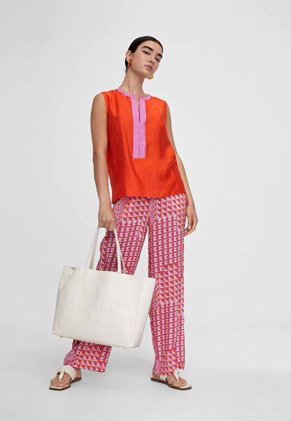 LS2415014-Orange-Lilac-Two-tone top with vents