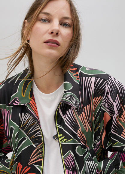 Printed bomber jacket