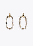 Shiny multi-rhinestone earrings