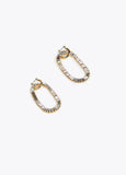Shiny multi-rhinestone earrings