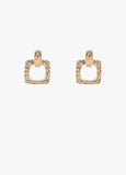 Gold-toned two-piece earrings