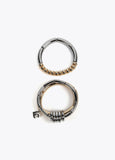 Pack of two-tone metal bracelets