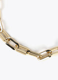 Two-tone chain link necklace