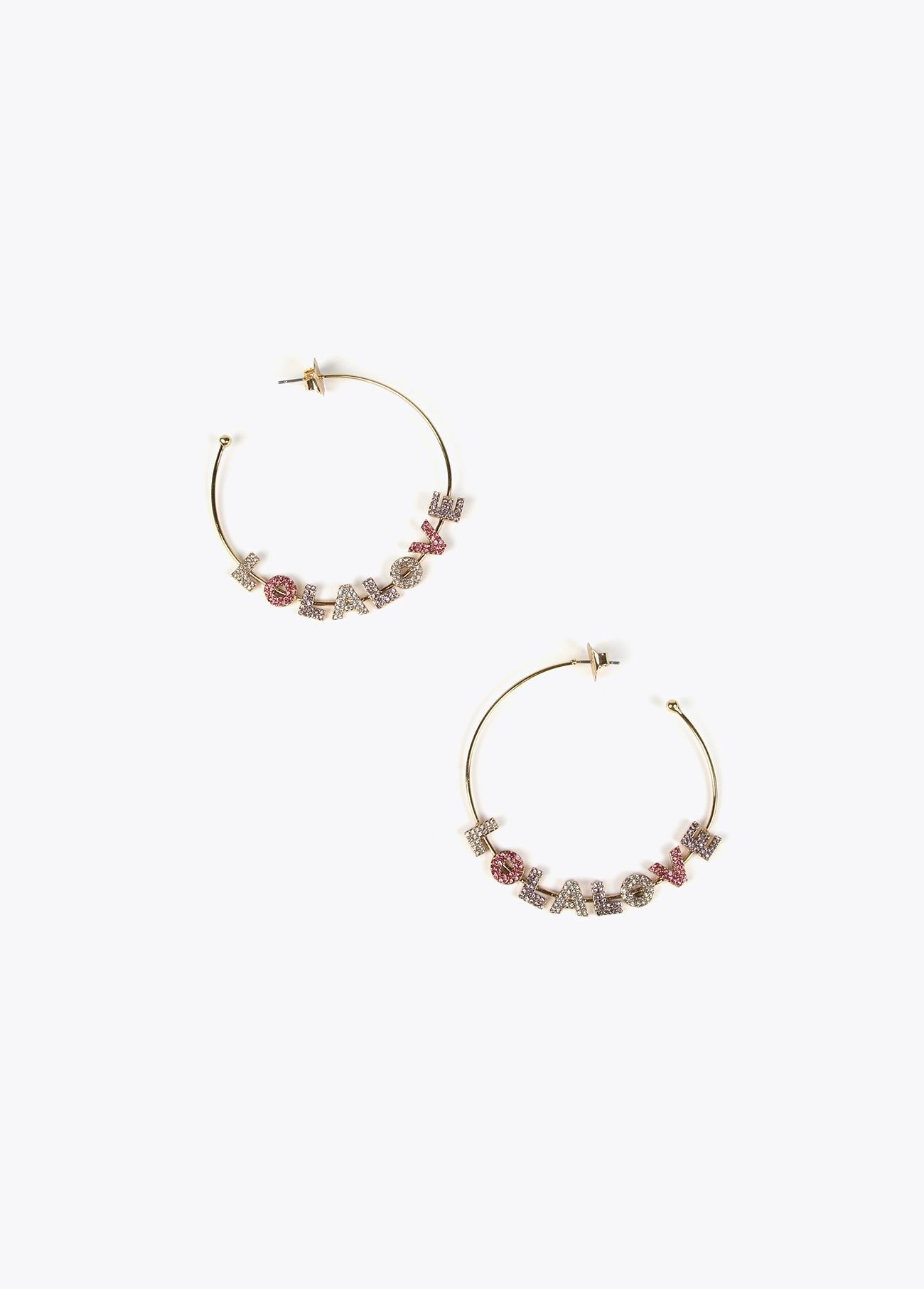 Rigid gold-toned LOLA LOVE necklace