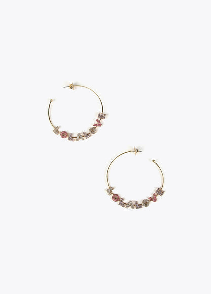 Rigid gold-toned LOLA LOVE necklace