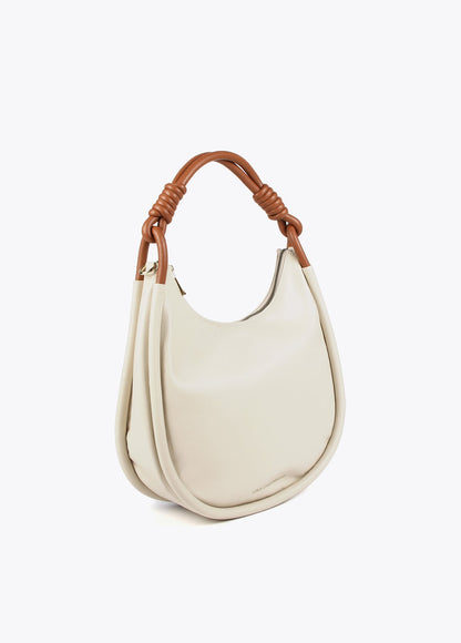 Hobo bag with rounded handles
