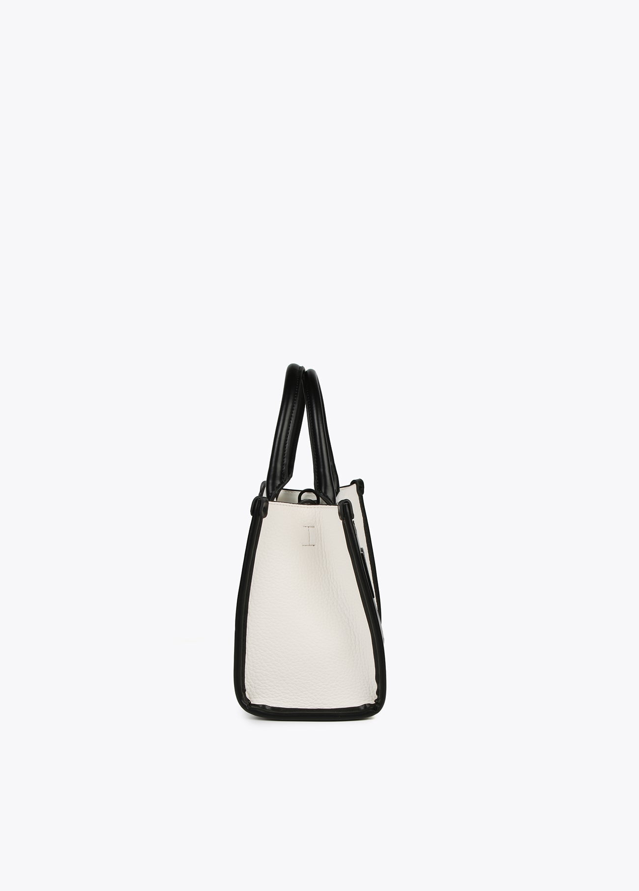 Two-tone faux leather bag