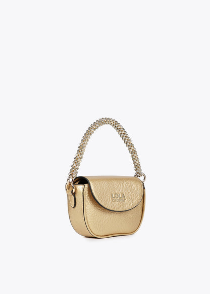 Mini metallic crossbody bag