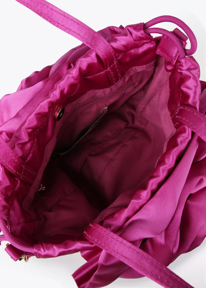 Satin flower bag