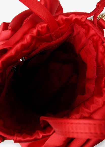 Satin flower bag