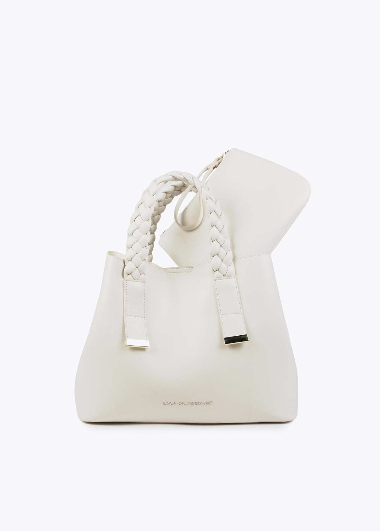 Medium bag with braided straps